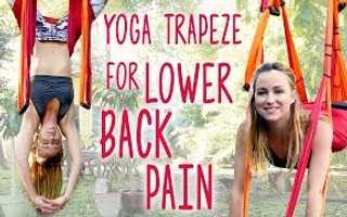 Picture of Back Pain Relief with Inversion Therapy, Yoga Trapeze Tutorial At Home, Yoga Routine for Back Pain